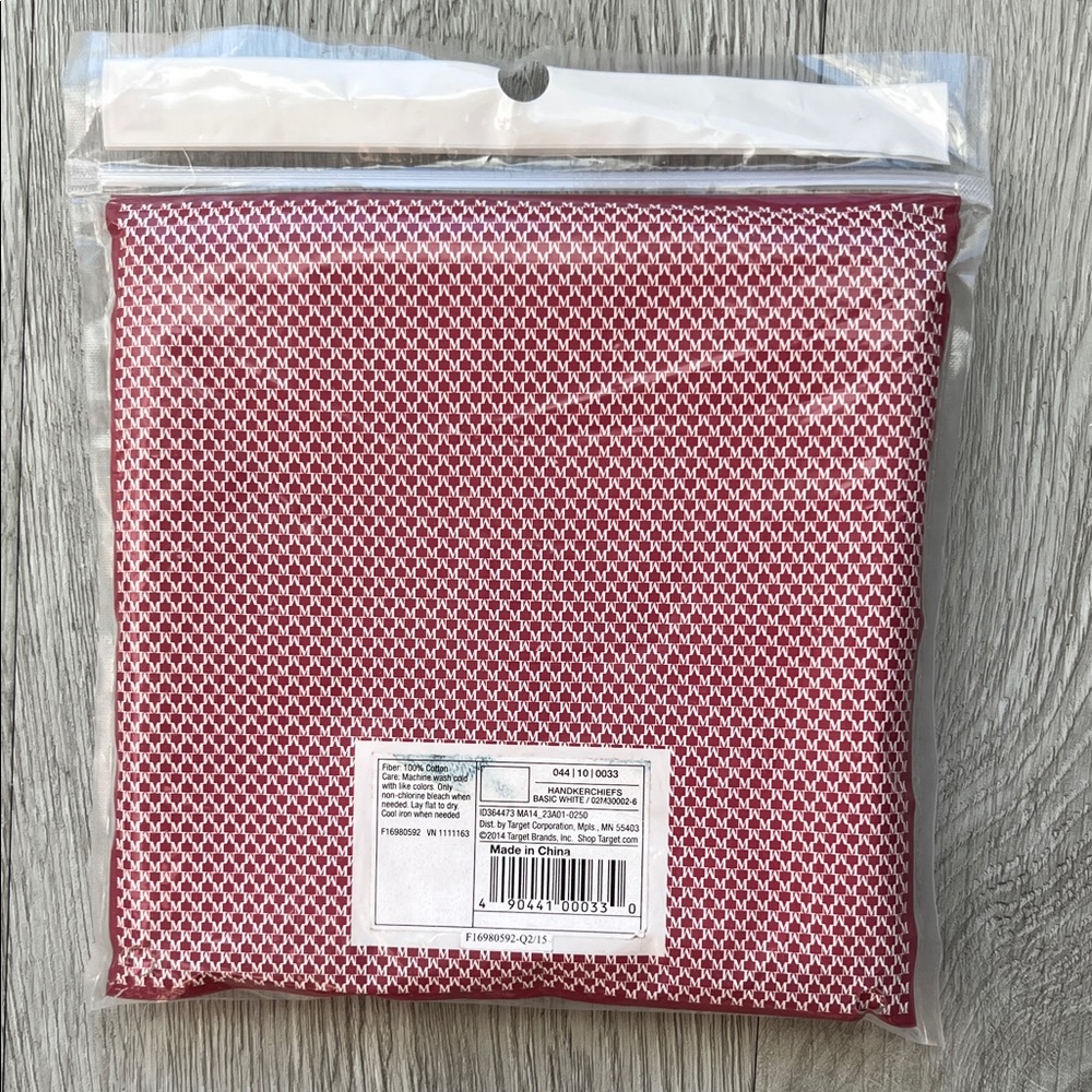 NEW 6-pack White on white tartan plaid Cotton Handkerchiefs in packaging - Picture 3 of 8